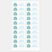 Niedliche Schaffreunde Cartoon personalisiert Etiketten (Blatt)