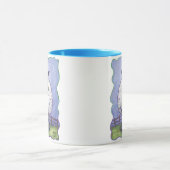 Niedliche Schafköpfe und Schwänze Hot Kakao Tasse (Zentrum)