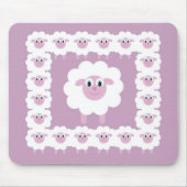 Niedliche Schafmäusematte Mousepad (Vorne)