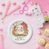 Niedliche Schafsdusche Pappteller (Party)