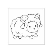 Niedliche Schafsfarbe Gummistempel (Prägung)