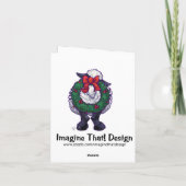 Niedliche Schafskarte Feiertagskarte (Rückseite)