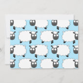 Niedliche Schafskinder 1. Geburtstagsfarm Party Einladung (Rückseite)