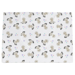 Niedliche Schafskinder Farm Tiere Barnyard Geburts Große Geschenktüte