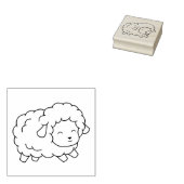 Niedliche Schafskollektion Gummistempel (Stempel)