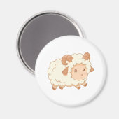 Niedliche Schafträne Magnet (Vorderseite/Rückseite)