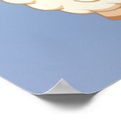 Niedliche Schafträne Poster (Ecke)