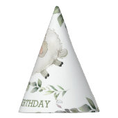 Niedliche Schafzucht Grüne 1. Geburtstagskinder Partyhütchen (Rechts)