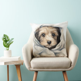 NIEDLICHE SCHAGGY TAN PUPPING UNTER BLANKET KISSEN