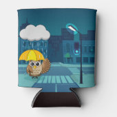 Niedliche Schale mit Regenschirm am Regentag Dosenkühler (Vorderseite)