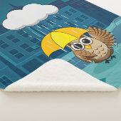 Niedliche Schale mit Regenschirm am Regentag Sherpadecke (3/4)