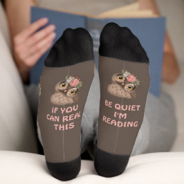 Niedliche Schale und Fun-Text-Socken Socken