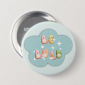 Niedliche Schaltfläche | Fett sein Button (Vorne & Hinten)