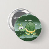 Niedliche Schaltfläche für Schildkröten Button (Vorne & Hinten)