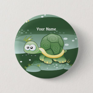 Niedliche Schaltfläche für Schildkröten Button