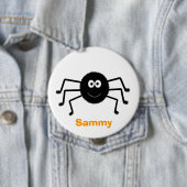 Niedliche Schaltfläche Halloween Black Spider Button (Beispiel)