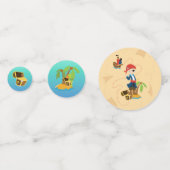 Niedliche Schatzkarte Boy Pirate Geburtstagsparty Konfetti (Vorderseiten)