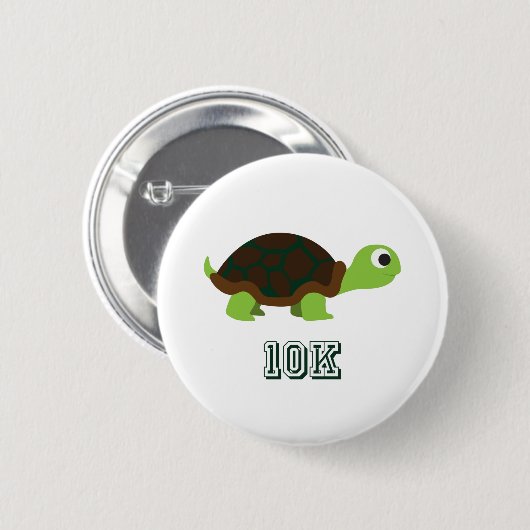 Niedliche Schildkröte 10K Button (Vorne & Hinten)