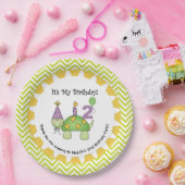 Niedliche Schildkröte-2. alles- Gute zum Pappteller (Party)