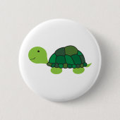 Niedliche Schildkröte Button (Vorderseite)