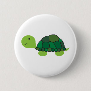 Niedliche Schildkröte Button