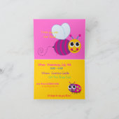 Niedliche Schildkröte-Geburtstags-Einladung Einladung (Innenseite)