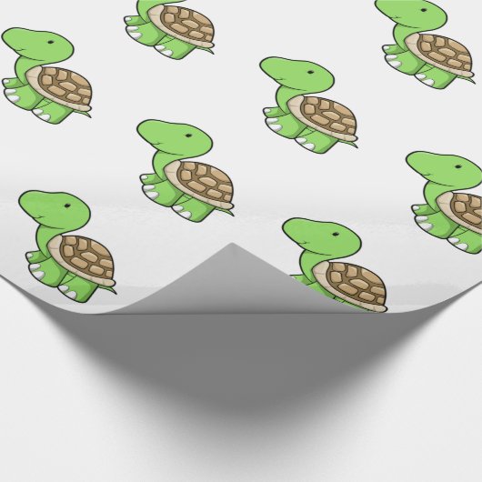 Niedliche Schildkröte Geschenkpapier (Ecke)
