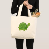 Niedliche Schildkröte Jumbo Stoffbeutel (Vorderseite (Produkt))