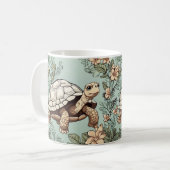 Niedliche Schildkröte Kaffeetasse (Vorderseite Links)