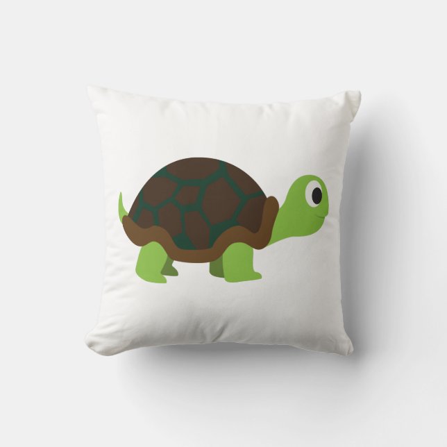 niedliche Schildkröte Kissen (Vorderseite)