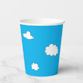 Niedliche Schildkröte Ladybug Blue Happy Birthday Pappbecher (Rückseite)