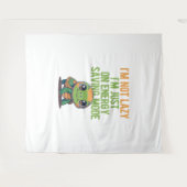 Niedliche Schildkröte, Lazy Turtle, Energie Retten Wandteppich (Vorderseite (Horizontal))