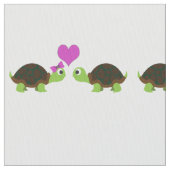 Niedliche Schildkröte-Liebe Stoff (Nahaufnahme)