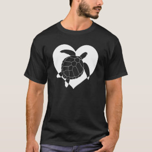 Niedliche Schildkröte Lieben Schildkröten Cool Wei T-Shirt