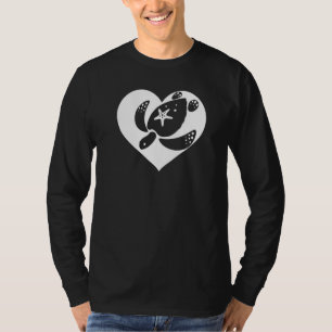 Niedliche Schildkröte Lieben Schildkröten Cool Wei T-Shirt