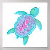 Niedliche Schildkröte Poster (Vorne)