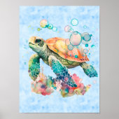 Niedliche Schildkröte Poster (Vorne)