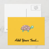 Niedliche Schildkröte Postkarte (Vorne/Hinten)