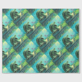 Niedliche Schildkröte und die Hase-Kunst Geschenkpapier (Flach)