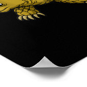 Niedliche Schildkröte und Faulenzer zurück zur Sch Poster (Ecke)