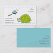 niedliche Schildkröte- und Visitenkarte (Vorne/Hinten)