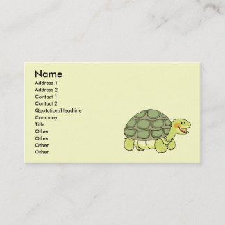 Niedliche Schildkröte Visitenkarte