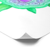 Niedliche Schildkröten Kinderzimmer Art Poster (Ecke)