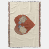 Niedliche Schildkröten mit Herzhintergrund Decke (Vorderseite Vertikal)