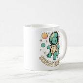 Niedliche Schildkrötenkunst Kaffeetasse (VorderseiteRechts)