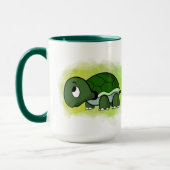 niedliche Schildkrötenliebhaber fügen Text hinzu Tasse (Links)