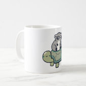 Niedliche Schildkrötenmagie Kaffeetasse (Vorderseite Links)