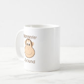 Niedliche Schimpansekaffee-Tasse Kaffeetasse (Vorderseite Links)