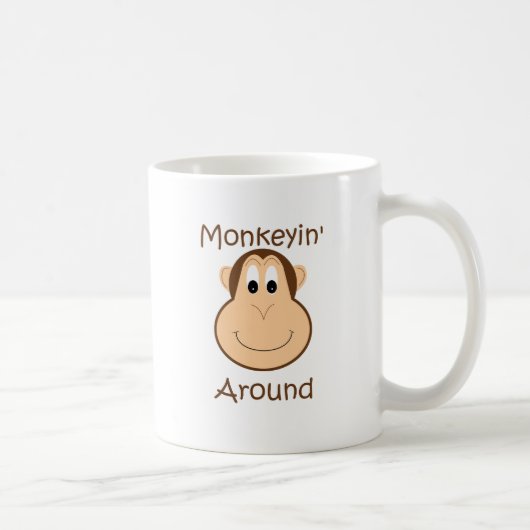 Niedliche Schimpansekaffee-Tasse Kaffeetasse (Rechts)