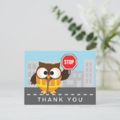 Niedliche Schirmgarde Vielen Dank Postkarte (Stehend Vorderseite)